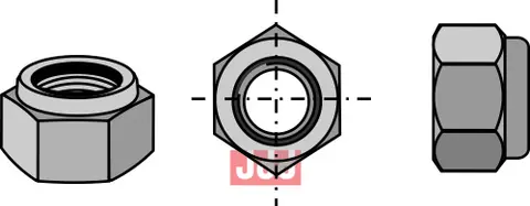 Låsemutter M12x1,75 - 10.9