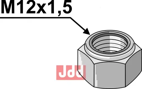 Låsemutter M12x1,5 - 8.8 - JDD Utstyr