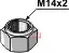 Låsemutter M14x2 - 10.9