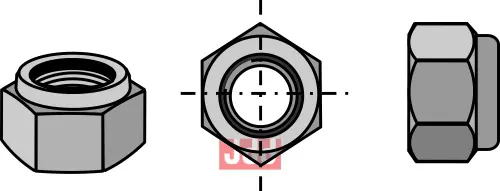 Låsemutter M16x2 - 8.8 - JDD Utstyr