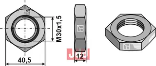 Mutter M30x1,5 - høyre gjenge