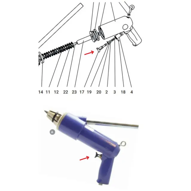 Avtrekker std til piggpistol 12mm 