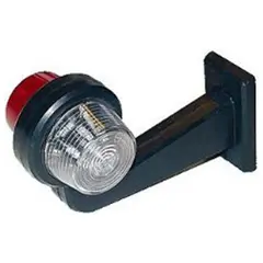 Gylle LED markeringslys med arm med rødt og hvitt lys og 5 meter kabel