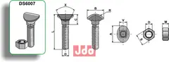 Spissbolt - M10x60 - 10.9