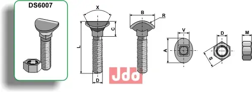 Spissbolt - M12x90 - 10.9 - JDD Utstyr