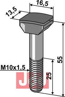 Bolt M10x1,5x55 - 10.9