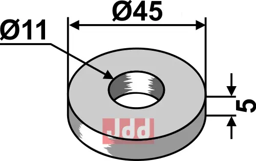 Skive Ø45x5xØ11 - JDD Utstyr