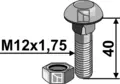 Bolt M12x1,75x40 10.9 m/mutter