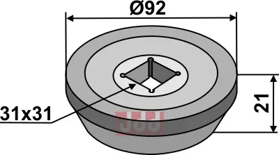 Flens utvendig Ø92 - JDD Utstyr