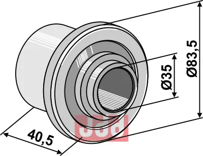 Avstands foring -41.5mm Hankmo