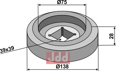 Flens innvendig Ø138 - JDD Utstyr