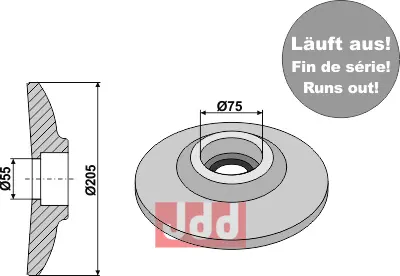 Flens utvendig Ø205 - JDD Utstyr