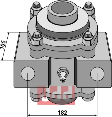 Lagerhus komplett Passer til lager 31-0088 - 31-0089