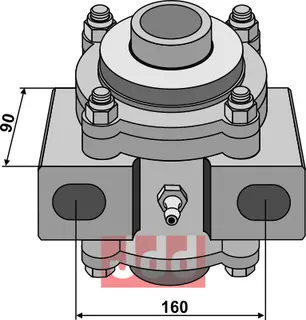 Lagerhus til Grégoire Besson Hole spacing: 160 mm
