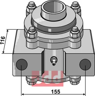 Lagerhus komplett uten fett Passer til lager 31-0405, 155 mm