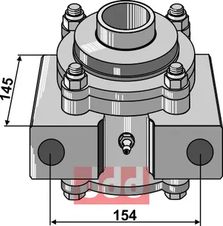 Lagerhus komplett uten fett Passer til lager 31-0412, hullavstand 15
