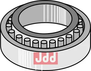 Taper roller bearing Ø35 Ø35, passer til ukjent merke