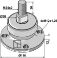Lager Ø116/Ø98 Passer til SKF BAA-0005