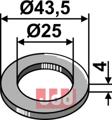 Skive Ø43,5x4xØ25