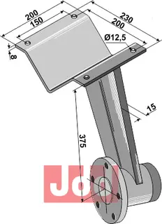 Frontskivefeste for ukjent merke Frame 80x80 for kompakt skiveharv