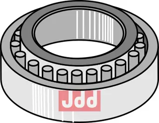 Taper roller bearing Ø40 Ø40 - Passer til ukjent merke
