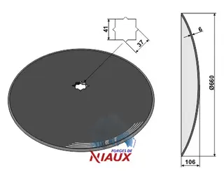 Glattedisk Ø660x6 Diameter 660mm, tykkelse 6mm
