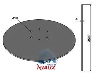Coulter Ø507x4 til Lemken Diameter 500, tykkelse 4 mm