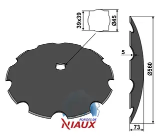 Tallerken tagget &#216;560x5 Simba