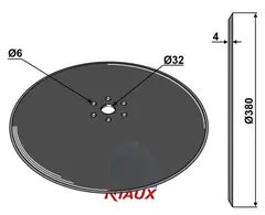Skiveskjær Ø380x4 Kuhn