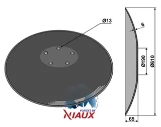 Tallerken glattØ610x6 Niaux