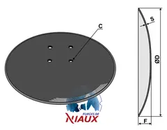 Tallerken glatt &#216;460x4 Niaux/Becker