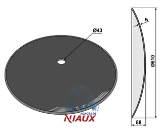 Tallerken glatt&#216;610x6 V&#228;derstad