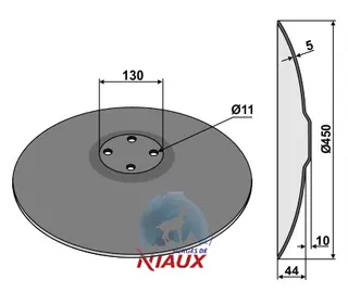 Tallerken glatt&#216;450x5 Niaux