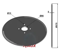 Tallerken Ø575x5 Niaux/KET Weimar