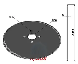 Tallerken Ø575x5 Niaux/KET Weimar