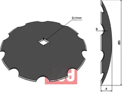 Tallerken tagget Ø610x7