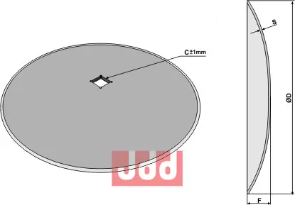 Tallerken glattØ610x5 - JDD Utstyr