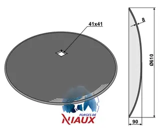 Glattedisk Ø610x8 Diameter 610, tykkelse 8