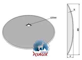 Plain disc Ø660x6 Ø660, tykkelse 6mm