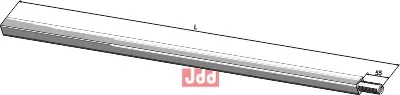 Firkantet aksel - JDD Utstyr
