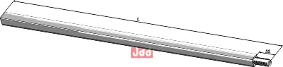 Firkantet aksel - JDD Utstyr