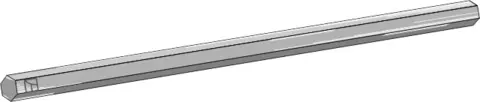 Firkantaksel L 3017 mm