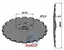 Såskive Ø405mm til Väderstad Ø405 x 4,5 mm - Rapid 300-800