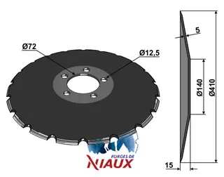 Skiveskjær Ø410x5 Väderstad/Accord/Kverneland