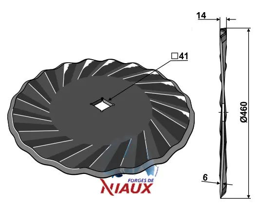 Tallerken 460x6 - JDD Utstyr