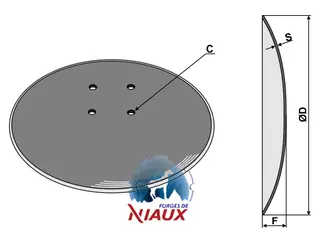 Tallerken glatt&#216;510x4 Niaux