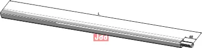 Firkantet aksel - JDD Utstyr