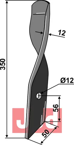 Spadeharve kniv for Dyna-Drive,Jumbo h&#248;yre
