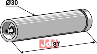 Aksel Ø30 med smørenippel