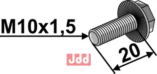 Bolt M10x1,5x20